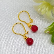 COD Anting Kancing Subang Mutiara Buatan Manusia Anti Karat Korea Tusuk Berlapis Emas 24k Gold Korea