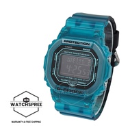 Casio G-Shock DWE-5600 Lineup Bluetooth® Blue Translucent Gradated Resin Band Watch DWB5600G-2D DW-B5600G-2D DW-B5600G-2