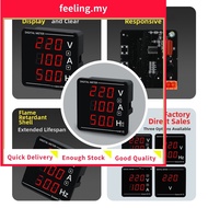 <FEELING>CH72 Digital Panel Meter AC Voltage Current Frequency Meter 72x72mm 220V 380V