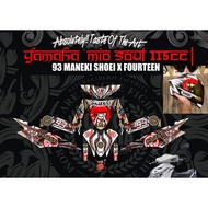 MOTORCYCLE STICKER MOTORCYCLE STRIPING MOTORCYCLE DECAL MIO SOUL SHOEI HELMET Design