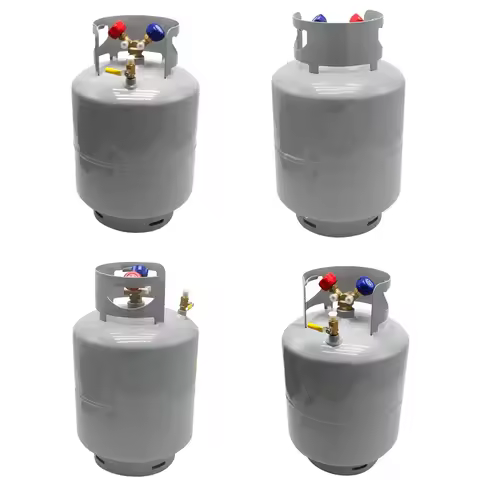 Refrigerant recovery steel cylinder 22kg/50kg air conditioner snow refrigerant recovery R134R410r22R