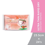 WATSONS Ultra-Thin Soft Dry Sanitary Napkin 23.5cm 24's