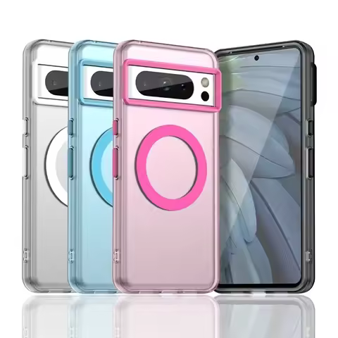 For Google Pixel 9 Pro XL 9A Case Matte Candy Color Clear Magnetic Cover For Google Pixel 8 Pro 8A M