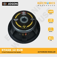 Joson Stage 12 Sub 800-1000W 12 Inch Professional Sub Speaker