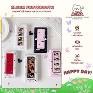 Photobooth album, Photostrip album containing small photos, Alina house, size 5x15cm