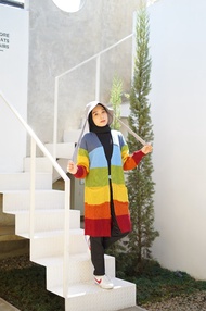 Cardigan Rainbow / Cardigan Rainbow Rajut / Cardi Rajut IMAH MOMO