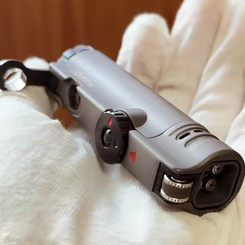 JOBON Inflatable 4 Torch Jet Windproof Lighter Metal Grinding Wheel Flint Lighter Gas Butane Inflata