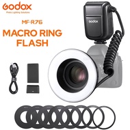Godox MF-R76 Macro LED Ring Light 5000K RING76 Macro Close Up Speedlite Flash Light For DSLR Cameras Canon Nikon 6D 7D 60D 70D