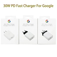 EU/US/UK 30W Google Fast Charger For Google Pixel 7 6 5 Pro 6A 5A 4A 3A XL 4XL Quick Charge Travel A
