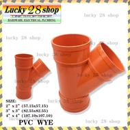 ORANGE FITTING WYE PVC PIPE SANITARY