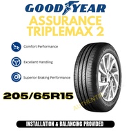 [INSTALLATION PROVIDED] 205/65 R15 GOODYEAR ASSURANCE TRIPLEMAX 2 Tyre for Toyota Innova