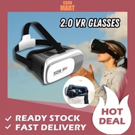 2nd Generation VR Box Headset For Mobile Phone  3D Virtual Reality Glasses 2.0 Cermin Mata VR 3D Mov