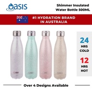 Oasis Shimmer Stainless Steel Insulated Water Bottle 500ML