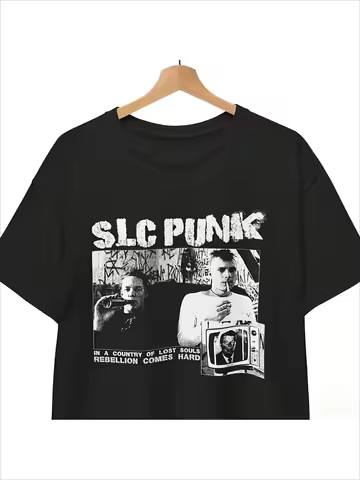 SLC Punk T-shirt, A Classic Cult Style Unisex T-shirt That Blends Horror, Gothic, and Punk Rock Musi