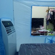 WIMAN มุ้งแอร์ 4ฟุต ช่องใหญ่ ใส่แอร์เคลื่อนที่ ของแท้วิมานแอร์ - วิมานแอร์แท้