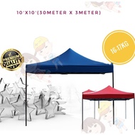 17kg 10' x 10' Roof 80cm Market Canopy Tent Portable Kanopi Khemah Pasar Malam  Kanvas Oxford Polyester /6'x6'(13kg)