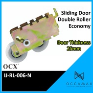 OCX 006 25mm Sliding Door Double Roller Economy IJ-RL-006-N Weight Capacity 60kg