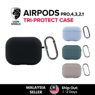 (MY) LionShield AirPods Pro Gen 2/1 or AirPods 4/3/2/1 Case Tri-Protect Liquid Silicone Air Pods Cov