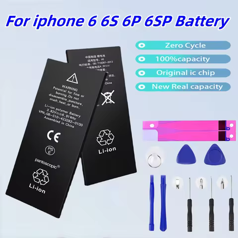 brand new Zero-cycle High-quality Battery For iPhone 6 6S 6Plus 6SPlus Mobile Phone With Free Tools 