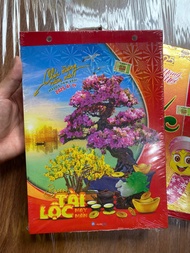 Lịch Bloc17x24cm 2025 - Bloc Lịch Tết Năm Mới 2025 Nhiều Mẫu