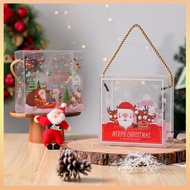 Christmas Gift Box Christmas Eve Candy Box Packing Box Transparent Hand-held Small Kindergarten Gift Bag