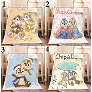 Chip 'n' Dale Selimut Kartun Throw Blanket Double Layers Warm Flannel Cashmere Customize All Sizes(only One Size: 40inch x 60inch) Academic Style Polyester Material Real Stock Hot Selling [personalized Customization of Names And Logos] ∈ ✣ □ ❇ ♧ No.497