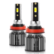Roadsun 2ชิ้น H11ไฟฟน้า LED สำหรับรถ H9 H8 20000LM ไฟตัดหมอกรถยนต์160W พลังงานสูงพร้อมระบบเทอร์โบชิป