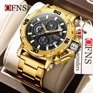 OFNS 7502/in stock Joint Multi functional Luxury Quartz Watch Trendy Fashion Men's Watch