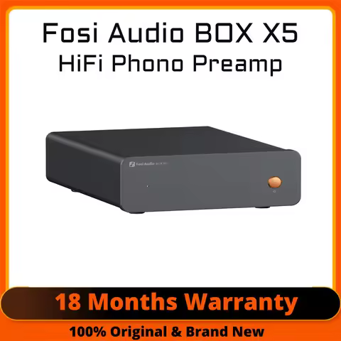 Fosi Audio BOX X5 Home Audio Mini Preamplifier HIFI Phono Preamp for MM/MC Cartridge Turntable RIAA 