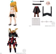 全新套裝 共3盒 Link Travelers 武之國 武士少女+武士套裝下裝+人工智慧型人偶 リンクトラベラーズ～武ノ国のサムライ編～SIDE:C Bandai食玩盒裝 非扭蛋裝 Gashapon 