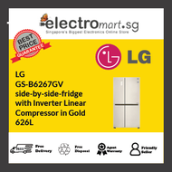 LG GS-B6267GV side-by-side-fridge  with Inverter Linear  Compressor in Gold 626L