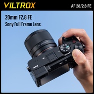 VILTROX เลนส์กล้องถ่ายรูปน้ำหนักเบา F2.8 20มม. ฟูลเฟรมมุมกว้างพิเศษโฟกัสอัตโนมัติ Vlog เลนส์สำหรับ Sony FE Nikon Z