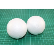 Round 76 mm polystrene foam styrofoam modelling ball Bola Bulat putih gabus