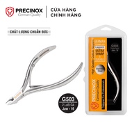 Precinox round nose skin cutting pliers German Brand - 2 blades, matte handle head G503