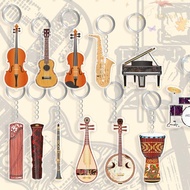 BLISS Guitar Model Pendant, Clarinet Ukulele Guitar Acrylic Keychain, Backpack Ornament Trung Nguyen
