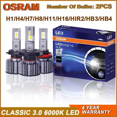 OSRAM LED H7 H4 H1 H11 H16 H8 HIR2 HB3 HB4 LEDriving CLASSIC 3.0 Car Lamp Canbus 12V 40W 6000K Brigh