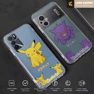 Case Oppo Reno 7 4G 6 Pro 5G F7 F9 F11 F11 Pro A1K 8 4G A76 Laris Custom [NEW POKEMON] Casing Bening Hp Aesthetic Casing Hp Character Casing Hp Cute Motif Clear Case Oppo Softcase Oppo Latest Cell Phone Silicone