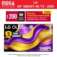 LG OLED65G5PSA 65" OLED EVO G5 4K SMART TV | Free Wallmount | Free $200 Grocery e-Vouchers Redeem Fr