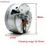 HaoStones 3 Jaw Zinc Alloy Lathe Chuck Wood Turning Clamp Drilling Tool Threaded Back For Machine With Connecg Rod Chuck Hand Drill Connecg Rod MY