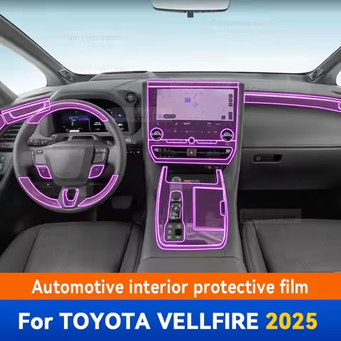 For TOYOTA VELLFIRE 2025 Car Interior Panel Anti-Scratch Protective Cover Repair Transparent TPU Fil