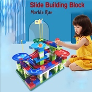 Building Blocks Marble Race Run Block 84/156/234 Pcs Maze Balls Track Slide Plastic Funnel Slide DIY