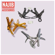 Footstep satria fu boste satria fu fostep satria fu crome-black-gold set pangkon