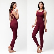 瑜伽緊身衣褲，unitard。有機棉連身衣。健身服。瑜伽服