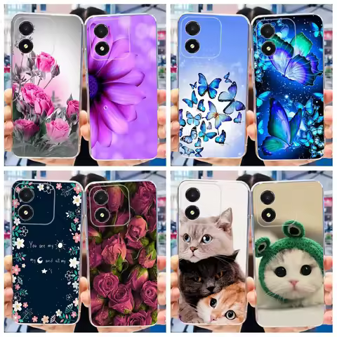 For Honor X5 Case HonorX5 Plus Cover Fashion Butterfly Soft Silicone Phone Cases For Honor X5 Plus P