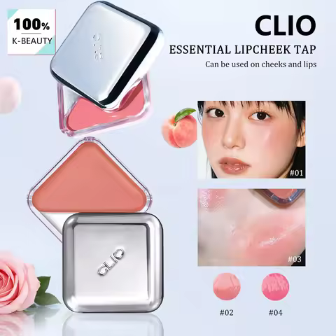 CLIO ESSENTIAL LIPCHEEK TAP,Smooth-Textured&Non-Greasy Formula,Lightweight Feel​&Sheer Pigment,​​Kor