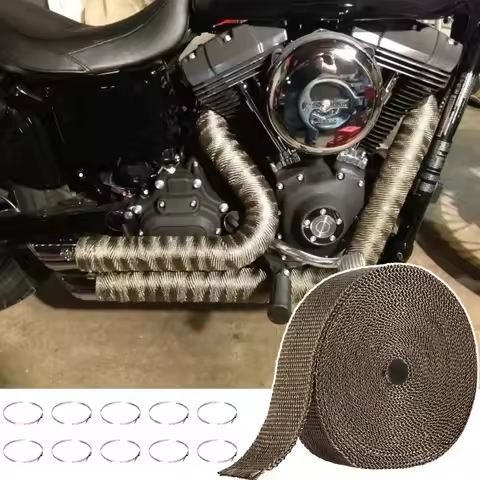 Exhaust Header Wrap 2"x33ft Titanium – High-Heat Insulation Tape for Manifolds