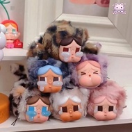 SOONA CRYBABY Vinyl Plush Pendant, POPMART Hidden Crybaby Box,  Wild But Cutie Series Cool Cat Style