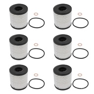 Yubao 6/3/1 Set Penapis Minyak Enjin dengan O-Ring untuk Mini Cooper R55 R56 R57 R58 R59 R60 R61 114