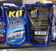 Kit Wiper Fluid Pouch 400 ml obat air wiper efek daun talas kaca mobil