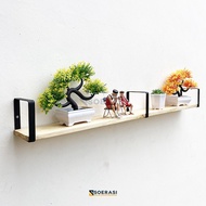 Top SQUERA 1M simple wooden wall shelf is decoration